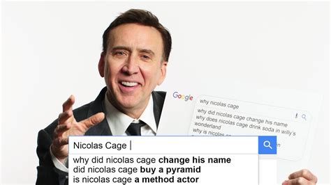 Nicolas Cage Answers the Web's Most Searched Questions | WIRED - YouTube