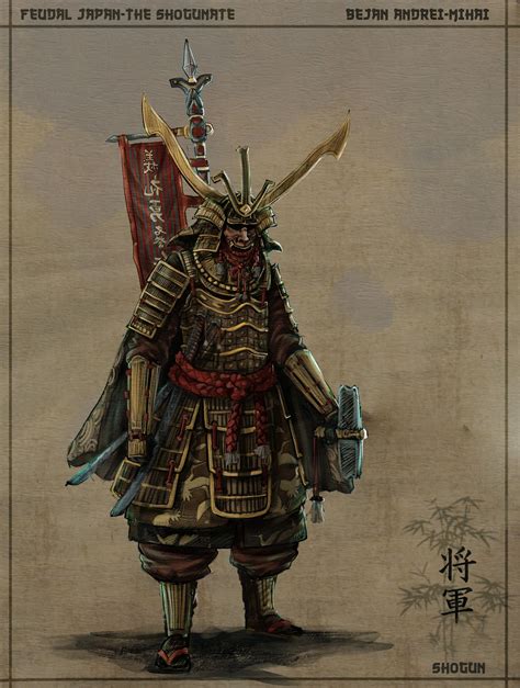 ArtStation - Feudal Japan: The Shogunate lineup, Andrei Bejan | Japan, Samurai, Fantasy art