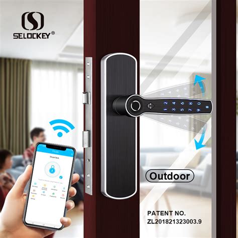 Double Sided Fingerprint Electric Smart Dual Bluetooth Gate Locks