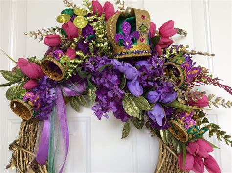 Mardi gras Wreath