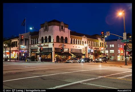 Picture/Photo: Downtown at night. Pasadena, Los Angeles, California, USA