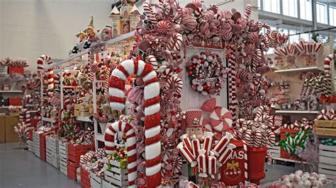 Candy Cane Themed Christmas Decorations - Inspirations Wholesale