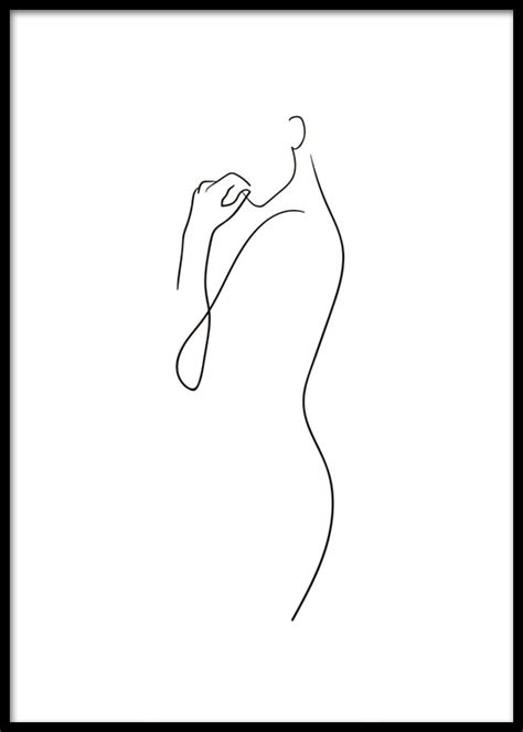 Curve Line Art Poster