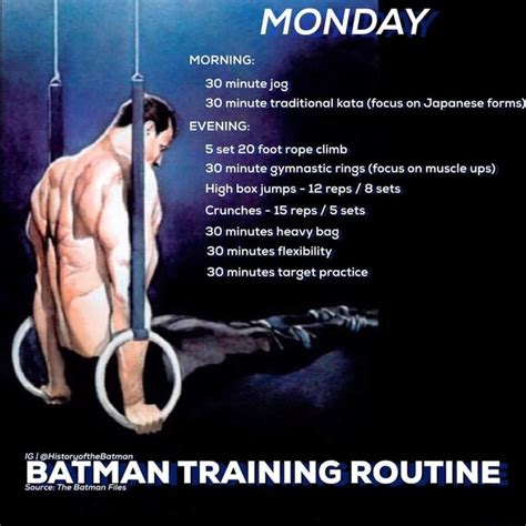 Batman’s workout routine: - )