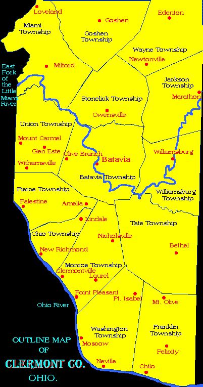 Clermont County Map