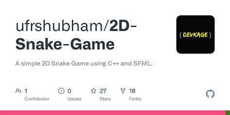 GitHub - ufrshubham/2D-Snake-Game: A simple 2D Snake Game using C++ and ...