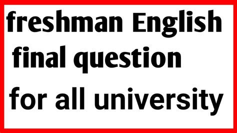 English freshman mid exam( freshman mid exam english)communicative skill mid exam freshman mid ...