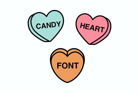 Candy Heart Font for Conversation Hearts: Free Download