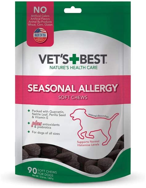 Amazon.com: Vet's Best Seasonal Allergy Soft Chew Dog Supplements ...