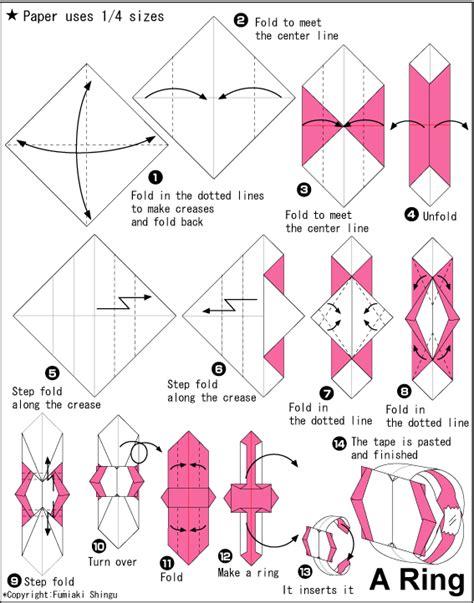 Ring - Easy Origami instructions For Kids