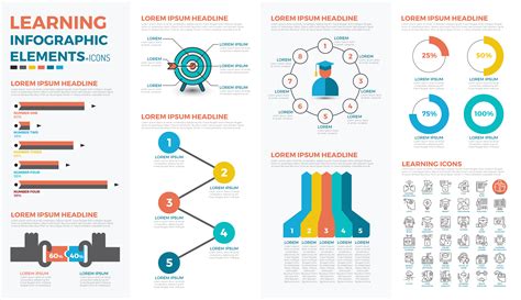 Learning concept infographic 545087 Vector Art at Vecteezy