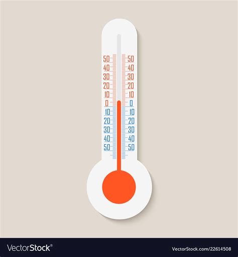 Thermometer logo temperature icon measuring hot Vector Image