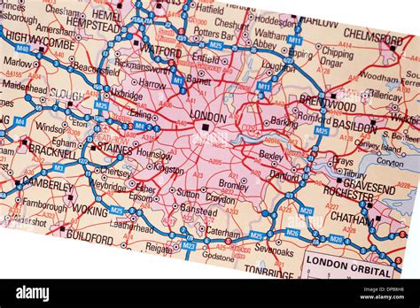 M25 Motorway Map