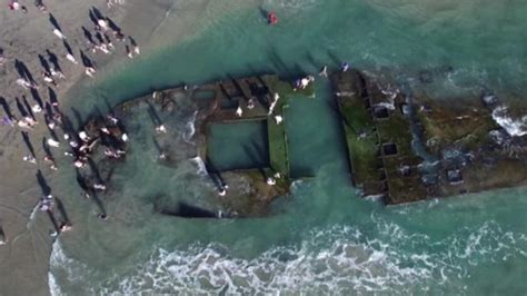 Shipwreck emerges off California coast after 8 decades