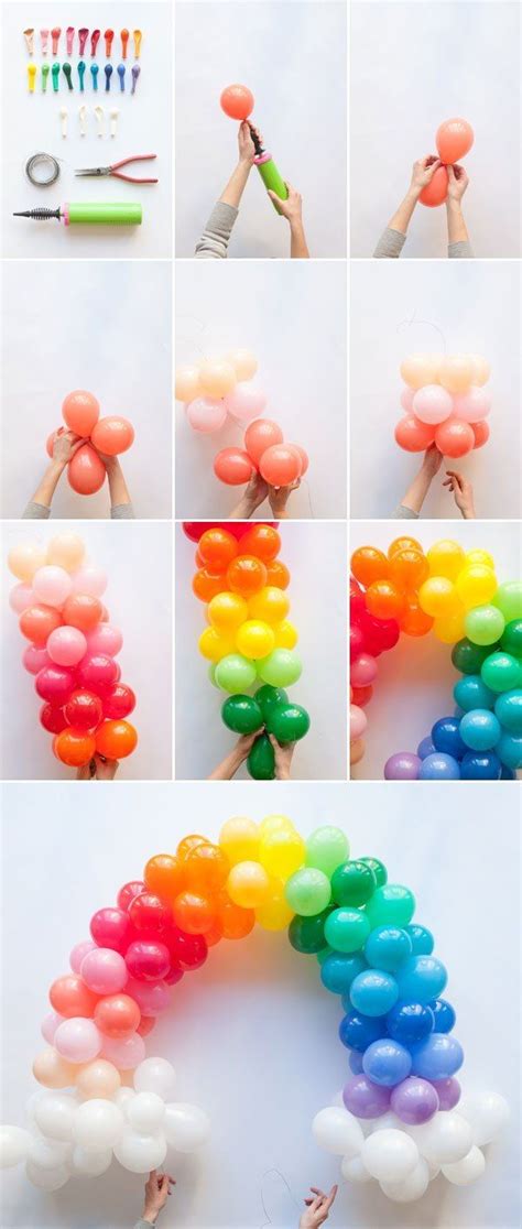 como hacer un arco de globos paso a paso | Decoraciones de globos para ...