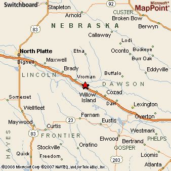 Gothenburg, Nebraska Area Map & More