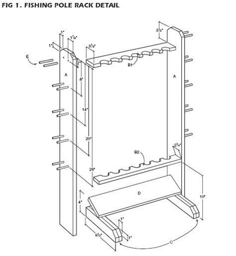 Fishing Rod Holder Plans | Fishing rod rack, Fishing rod storage