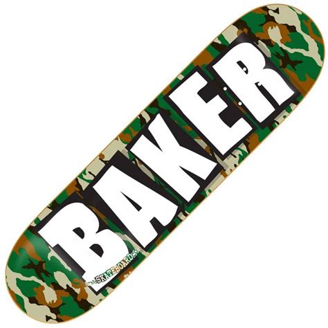 Baker Skateboards Baker Brand Logo Camo/White Skateboard Deck 8.25 ...