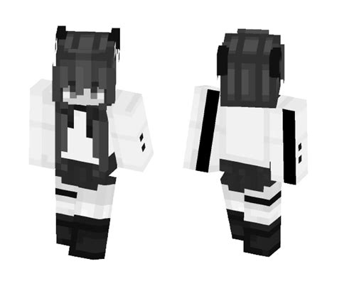 Download Gray Wolf Ears Girl Minecraft Skin for Free. SuperMinecraftSkins