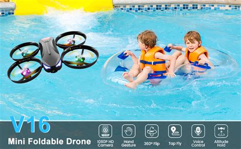 4DRC V16 Drone - with Camera for Kids,1080P FPV Camera Mini RC Quadcop ...