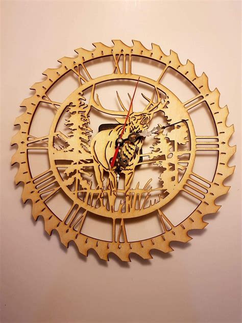 Laser cut and custom engraved personalized wooden clocks | D&N Engraving