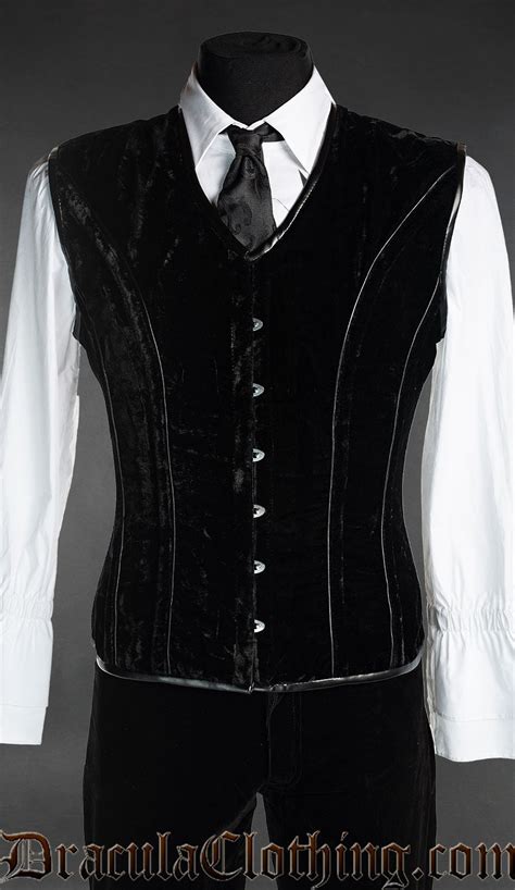 Black Velvet Corset Vest