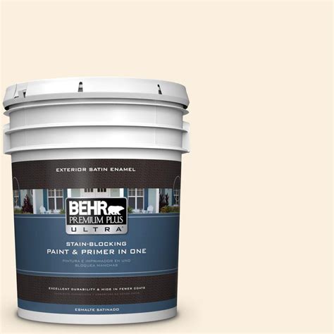 BEHR Premium Plus Ultra 5-gal. #PPL-31 Desert Powder Satin Enamel ...