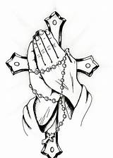 Printable Praying Hands  Coloring Home sketch template