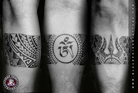 Om With Trishul Tattoo Best Tattoo Studio in India Black Poison Tattoos ...