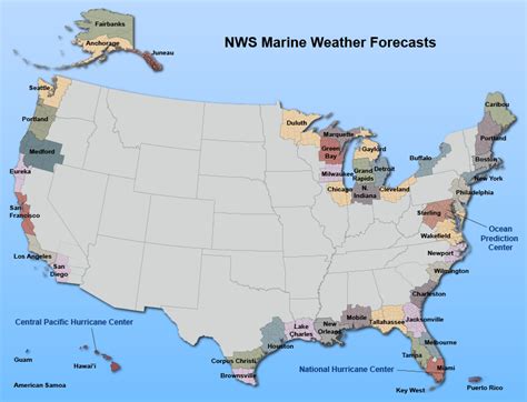 National Weather Service Marine Weather Forecast Offices