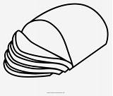 Ham Coloring Page  Clipart Black & White Free Transparent sketch template
