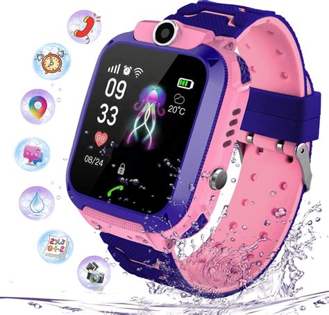 PTHTECHUS Kids Smart watch Waterproof Phone, LBS Tracker Smart Watches ...