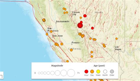 Usgs Earthquake Map California Nevada – Topographic Map of Usa with States