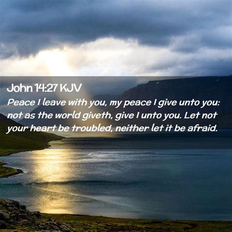 John 14:27 KJV Bible Verse Images