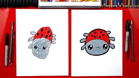 How To Draw A Cartoon Ladybug - Art For Kids Hub