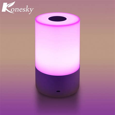 Smart LED Night Light Dimmable Bed Bedside Lamp Touch Sensor Control ...