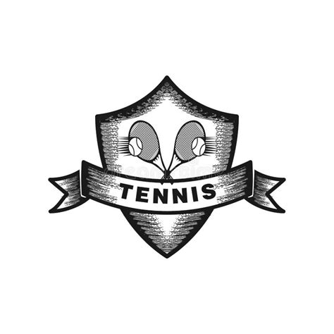 Tennis Logo Design stock illustration. Illustration of champion - 121456778