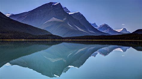 nature, Landscape, Mountains, Water, Lake, Trees, Forest, Reflection, Snowy Peak, Calm ...