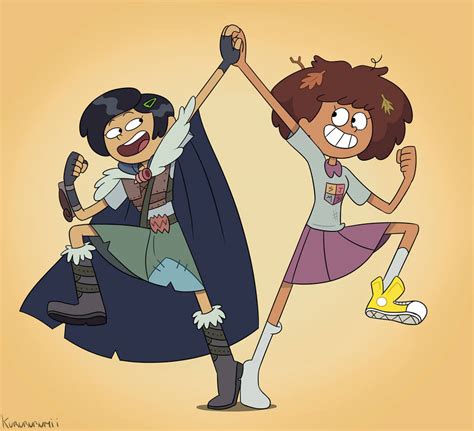 Amphibia Anne and Marcy by Kurururumii on DeviantArt