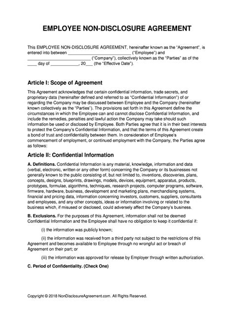 Fillable Online Non-Disclosure Agreement (NDA) Template Sample Fax Email Print - pdfFiller