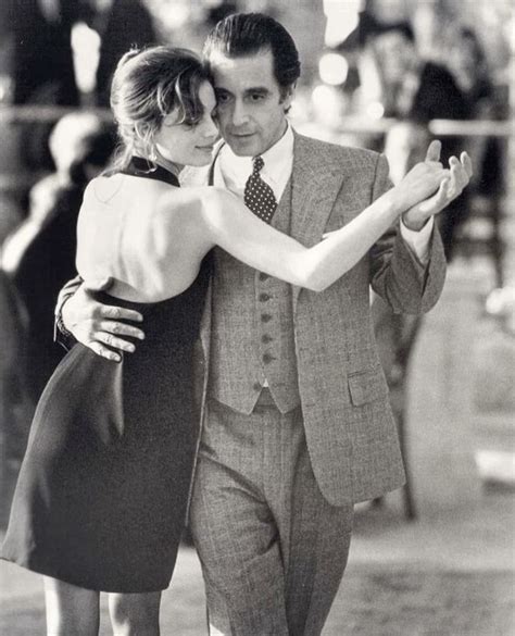 Al Pacino and Gabrielle Anwar on the set of "Scent of a Woman" (1992 ...