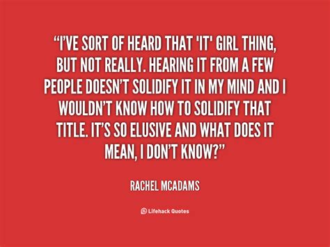 Rachel McAdams Quotes. QuotesGram