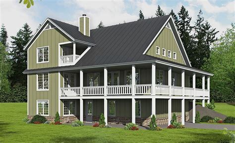 Plan 40849 | Country Home Plan With Loft | Farmhouse style house plans, Country style house ...