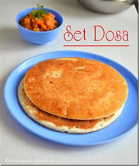 SET DOSA,CARROT KURMA RECIPE–BREAKFAST MENU | Chitra's Food Book