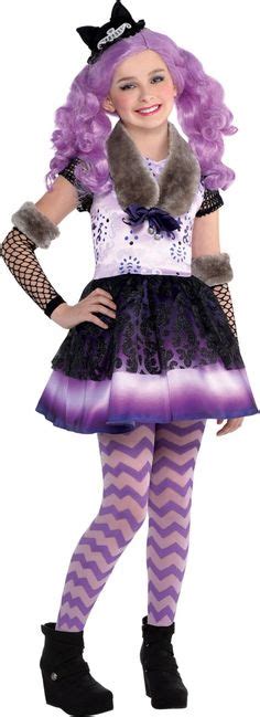 Girls Kitty Cheshire Costume - Ever After High - Party City