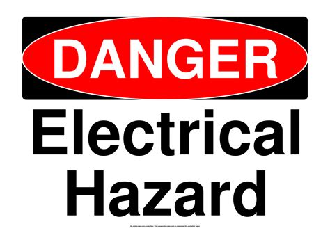 Electrical Safety Signs | Poster Template