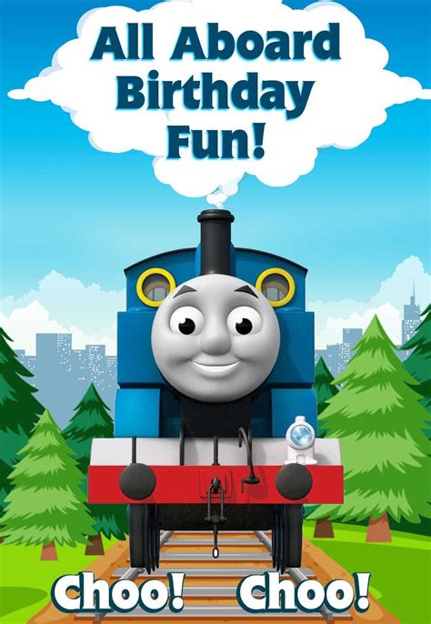 Thomas and Friends Birthday Card | Free printable cards — PRINTBIRTHDAY.CARDS