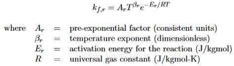 How to find/calculate the activation energy from this constant (in Arrhenius equation ...