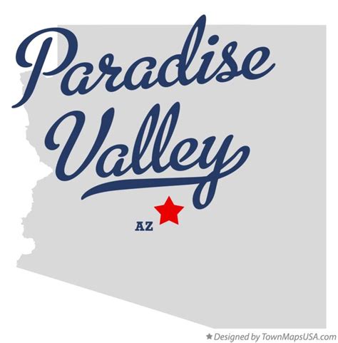 Map of Paradise Valley, AZ, Arizona