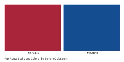 Rax Roast Beef Logo Color Scheme » Blue » SchemeColor.com